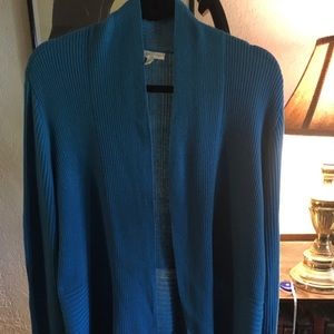 Eileen Fisher xl Turquoise cardigan gorgeous